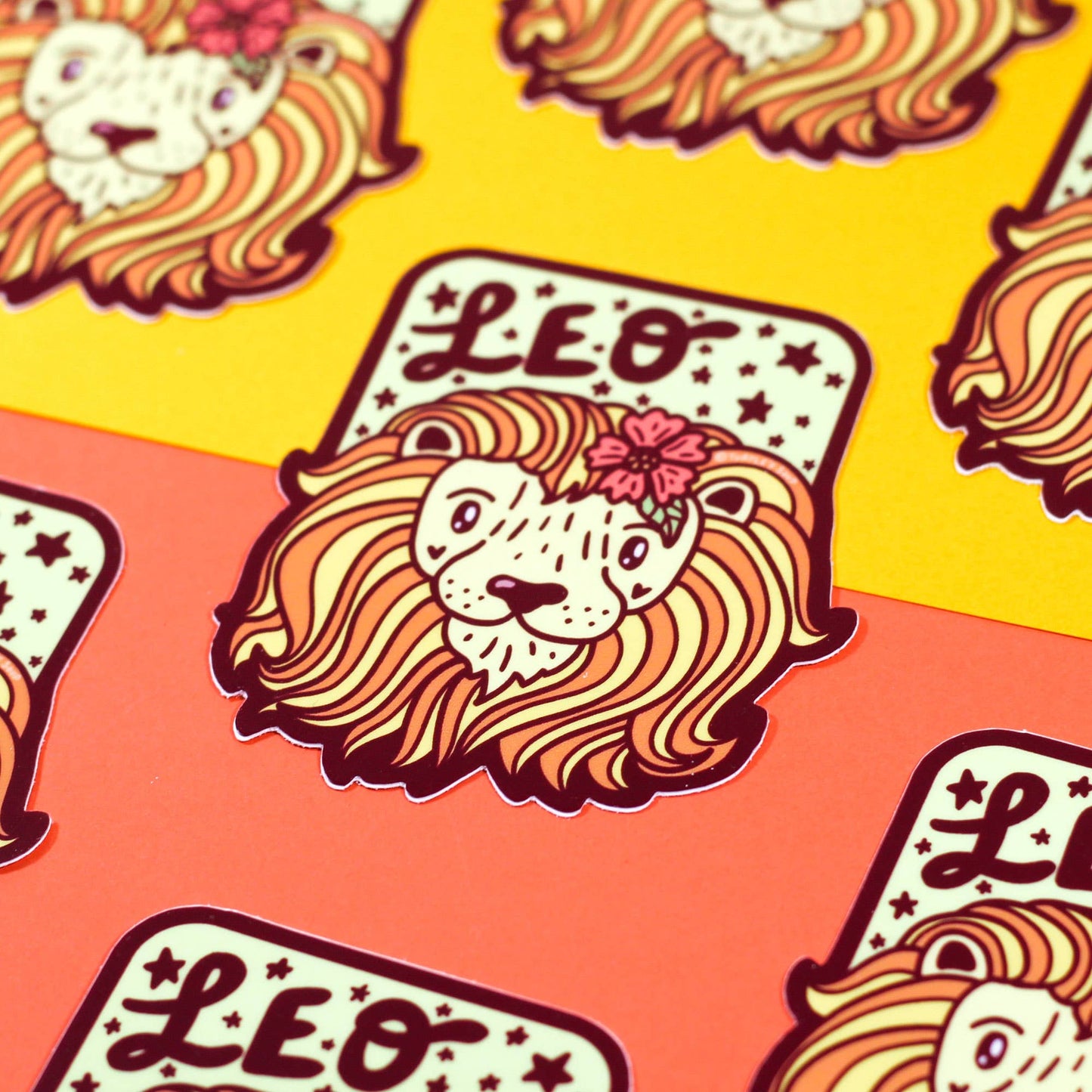 Leo Zodiac Astrology Sign Vinyl Sticker