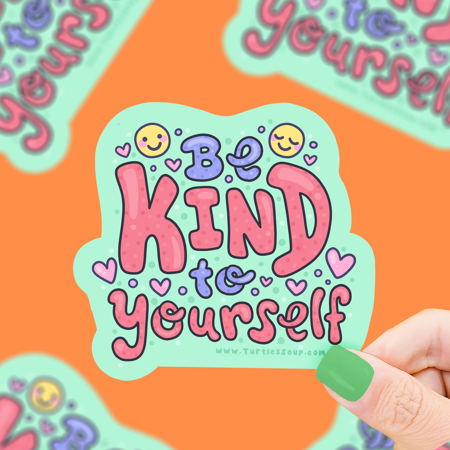 Be Kind To Yourself, Self Love, Mental Health, Vinyl Sticker