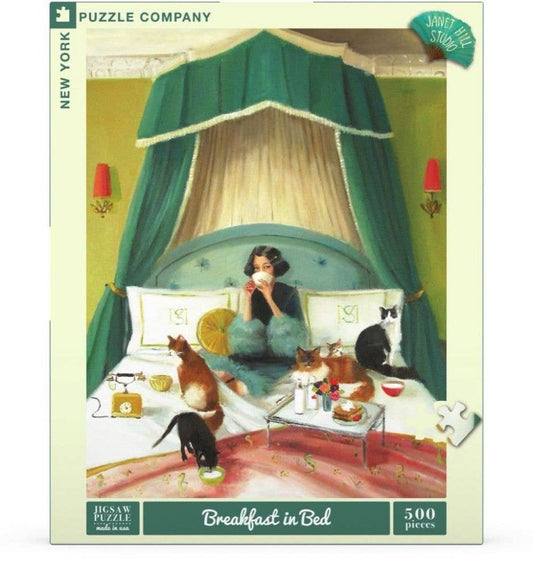 NYPC Janet Hill 500 Pc Puzzle - Breakfast in Bed