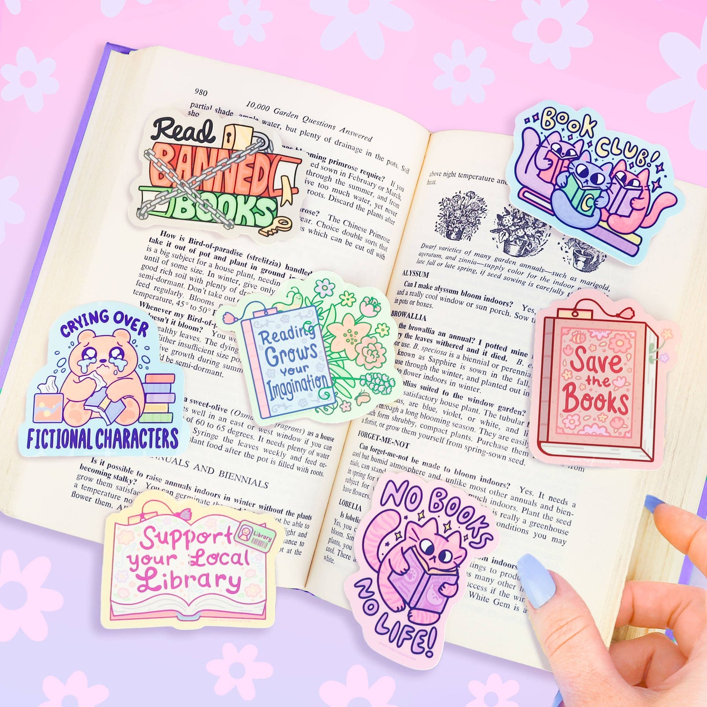 Crying Over Fictional Characters, Bookish, Vinyl Sticker