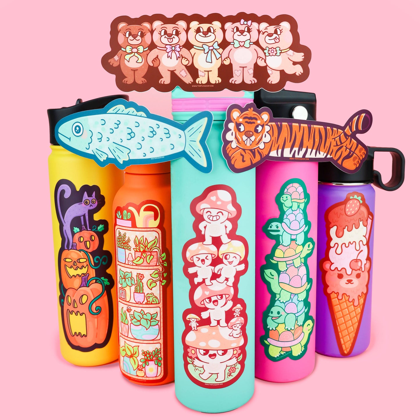 Sardine Fishy Long Vinyl Sticker