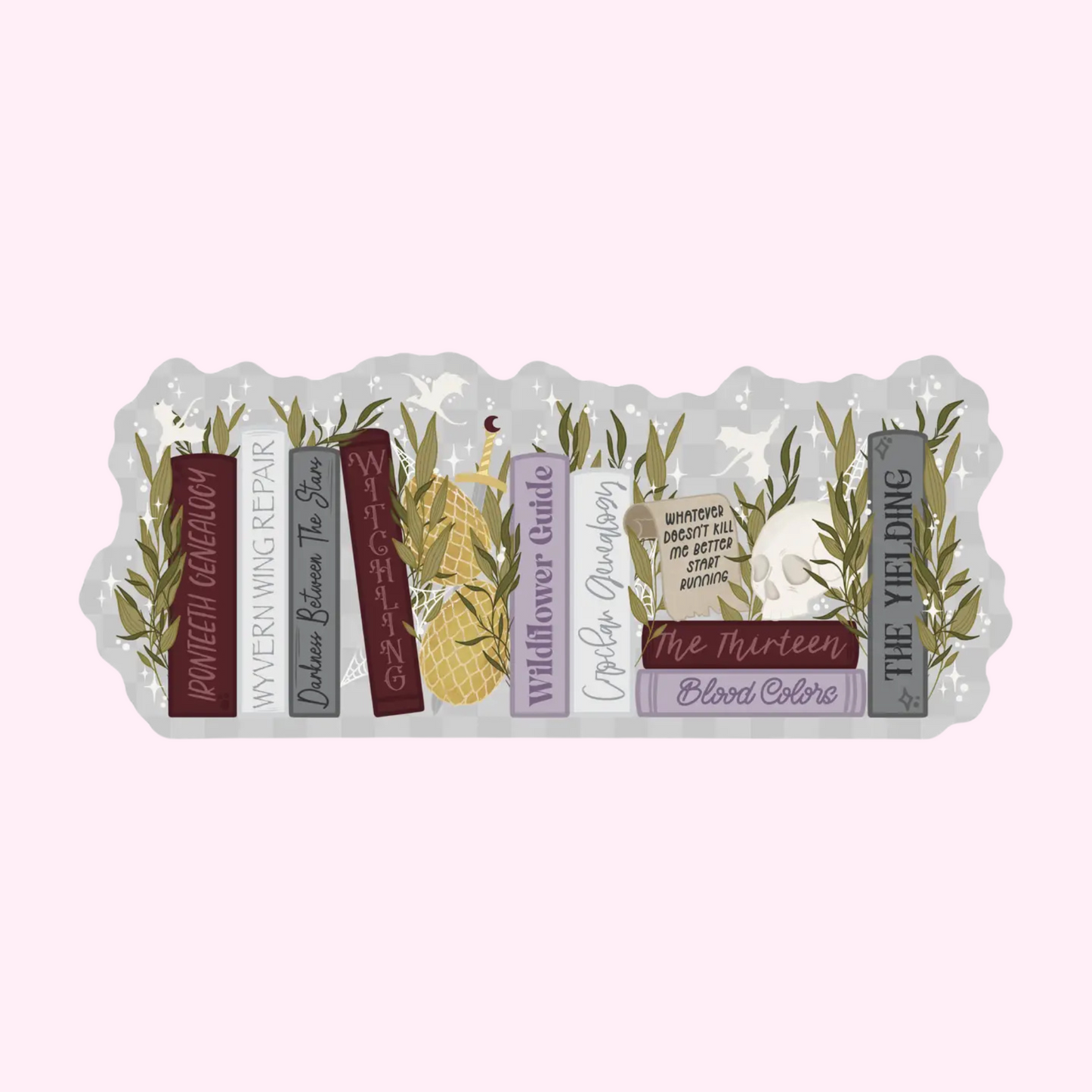 Manon's Bookshelf Waterproof Sticker