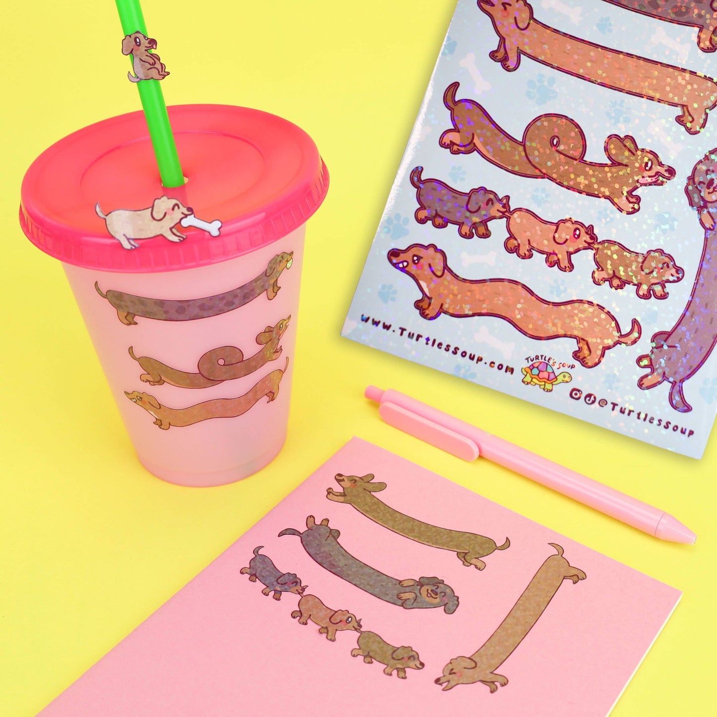 Long Dogs Vinyl Sticker Sheet