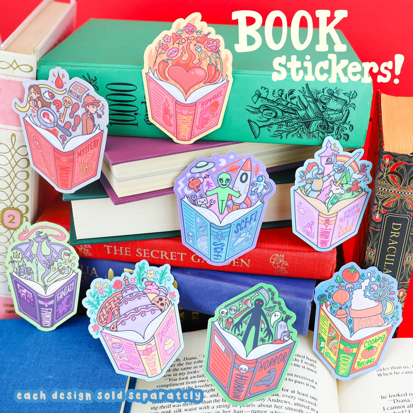 Desserts Cookbook Vinyl Sticker
