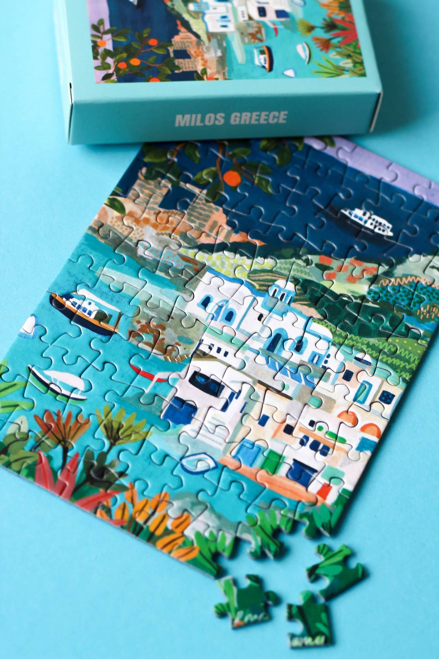 Milos Greece mini puzzle, 99 pieces