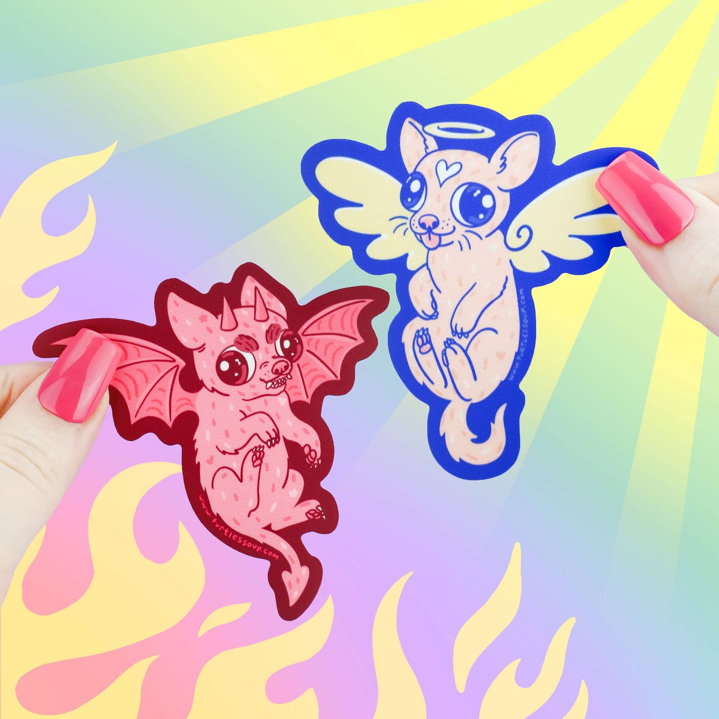 Little Devil Chihuahua Vinyl Sticker