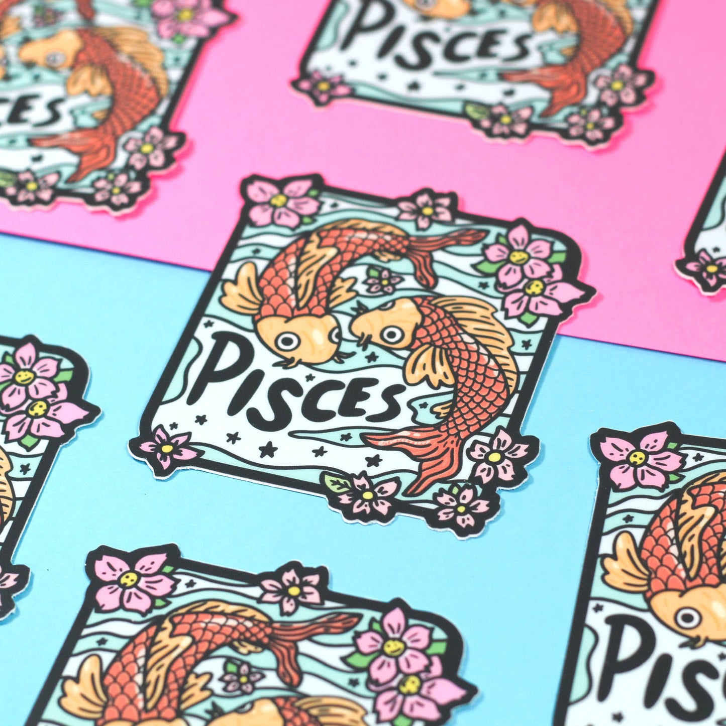 Pisces Zodiac Astrology Sign Vinyl Sticker