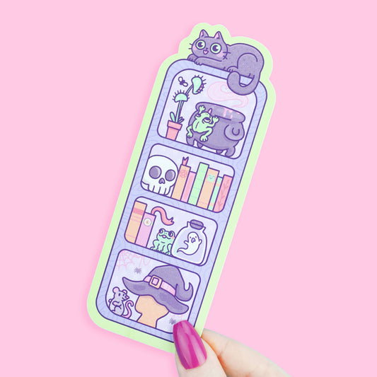 Witchy Bookshelf Halloween Bookmark