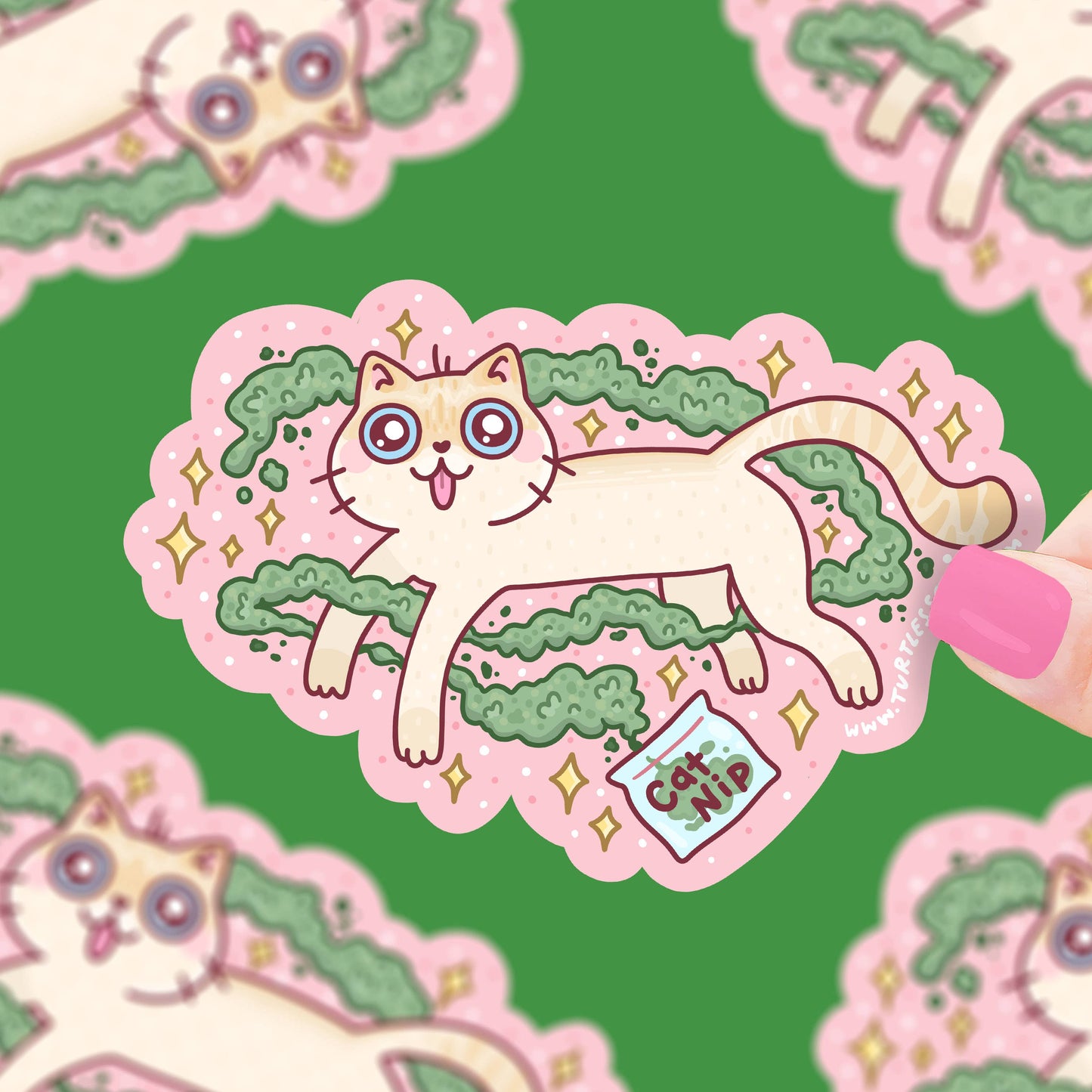 Kitty Catnip Funny Vinyl Sticker