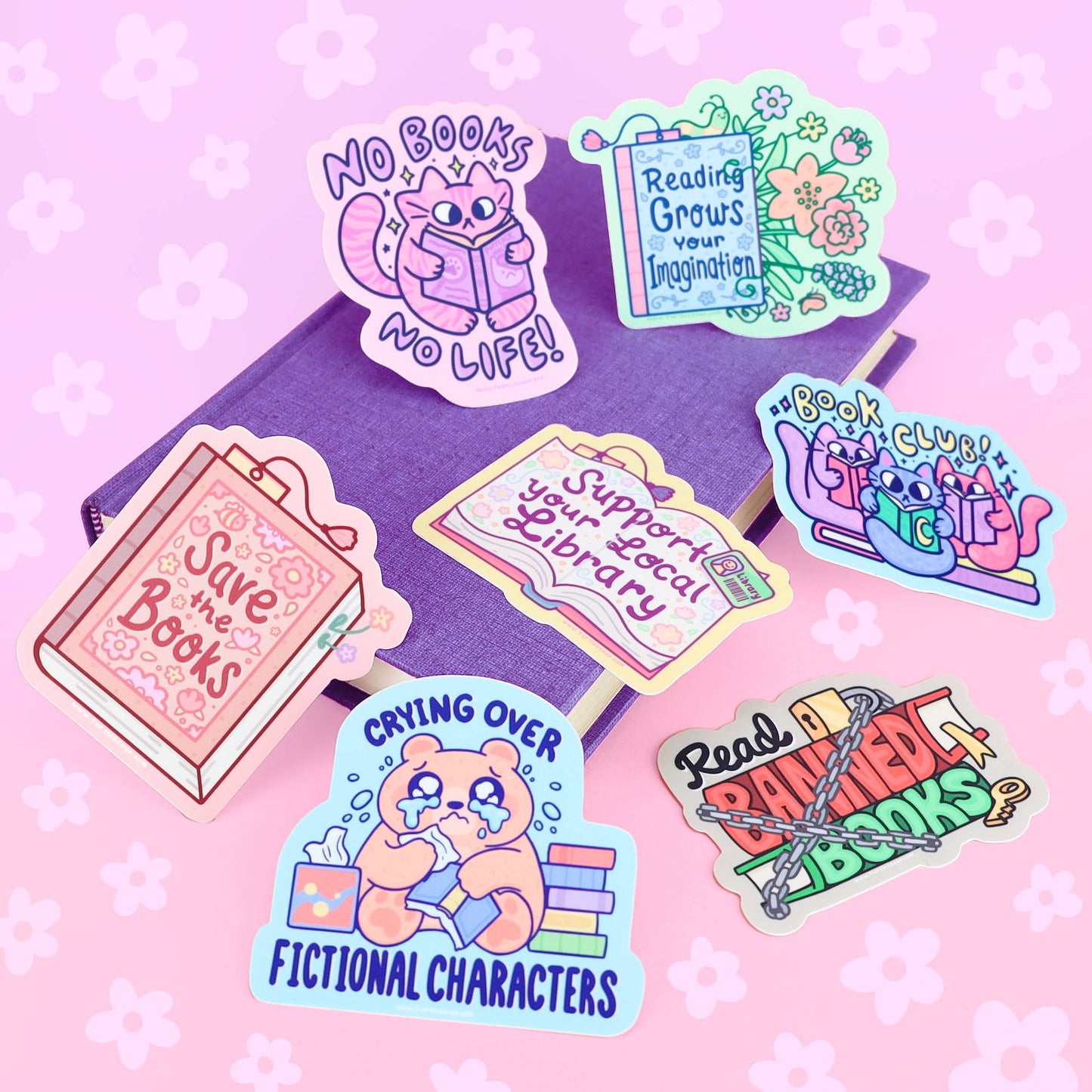 Crying Over Fictional Characters, Bookish, Vinyl Sticker