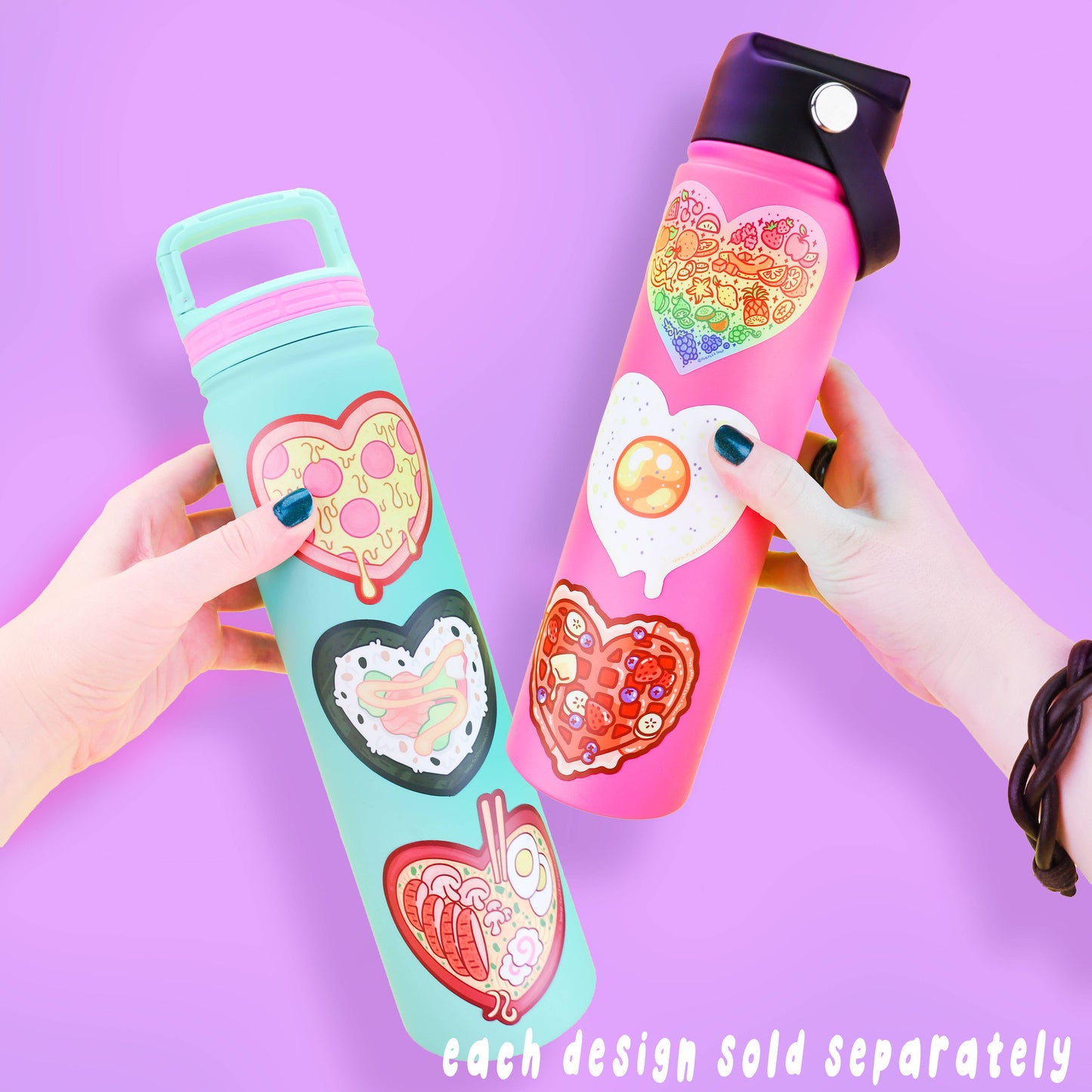 Sushi Heart Vinyl Sticker