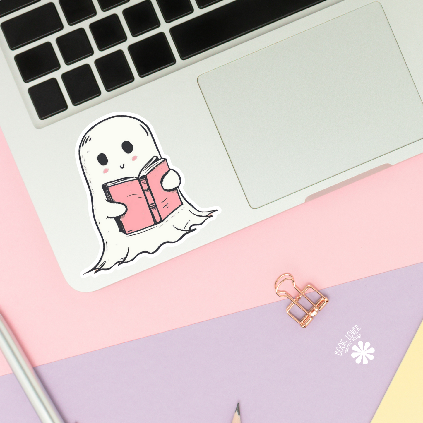 Ghost Reading Book Stickers / Bookish Stickers / Book Lover : Matte Stickers 3''