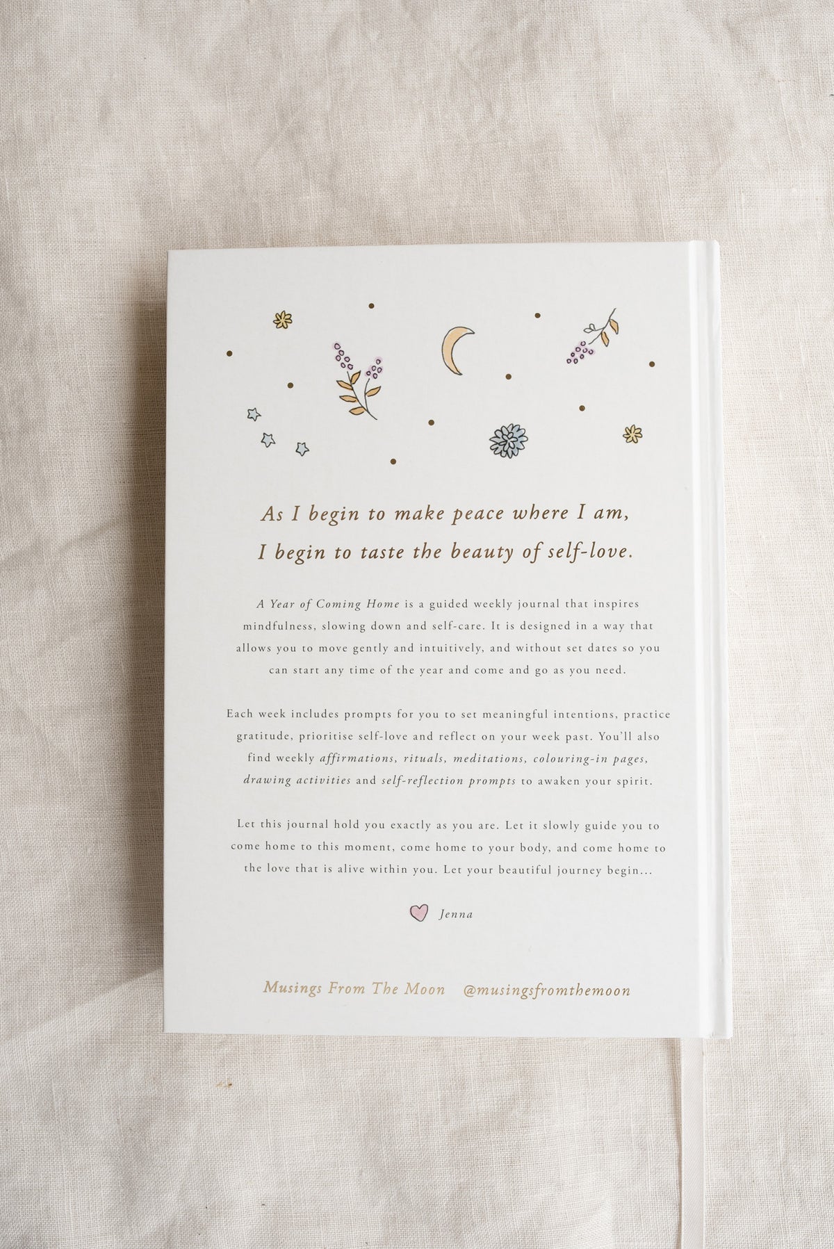 'A Year of Coming Home' Guided Self-Love Journal