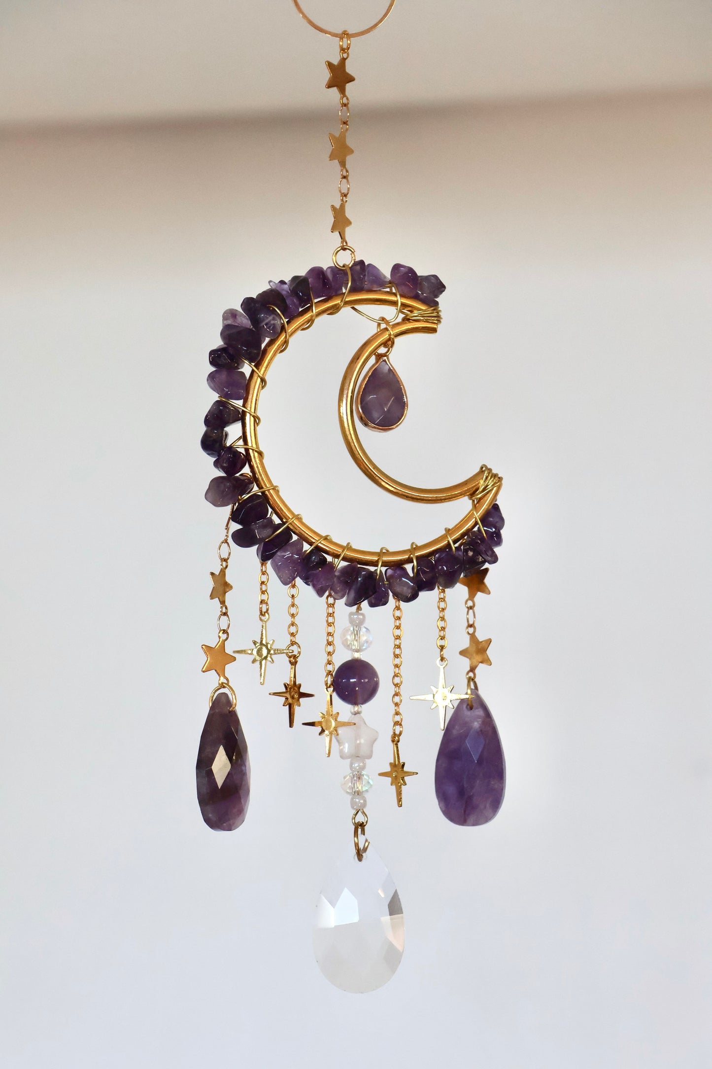 Crystal Sun Catcher - Gold - 004