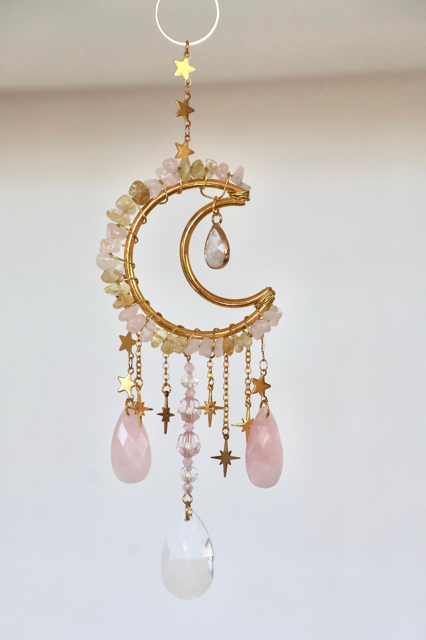 Crystal Sun Catcher - Gold - 006