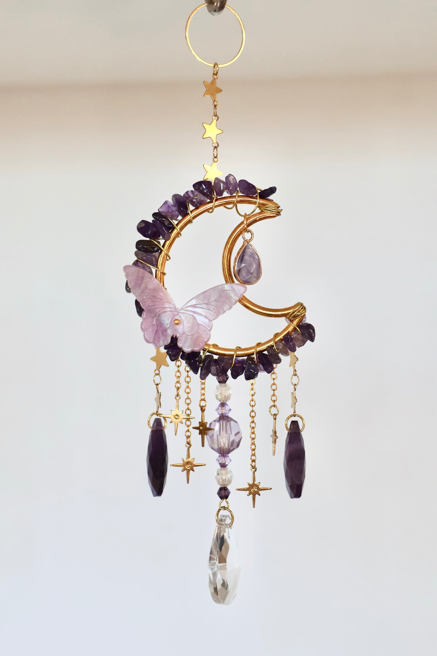 Crystal Sun Catcher - Gold - 008