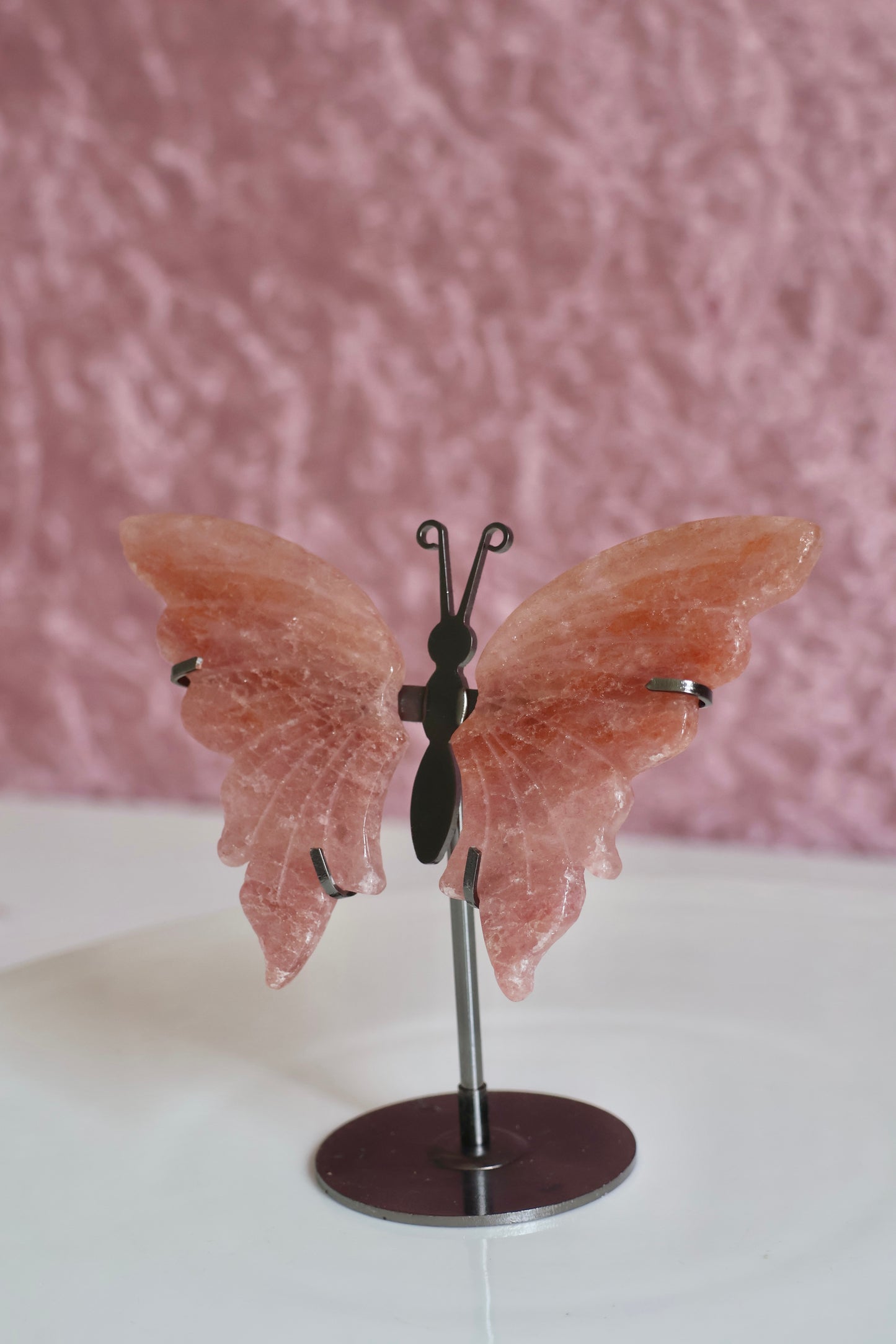 Butterfly Wings - Strawberry Quartz (B)