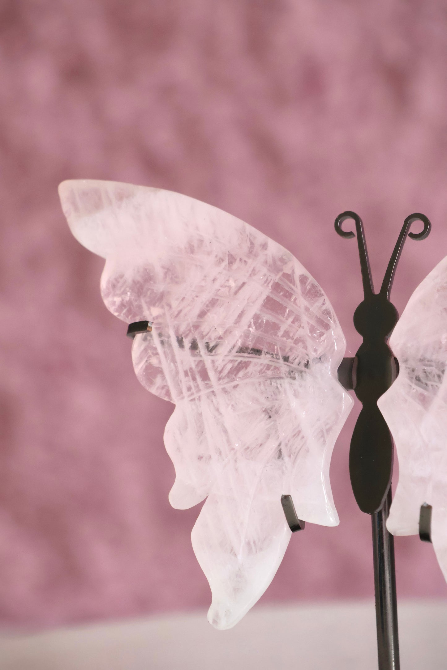 Butterfly Wings - Rose Quartz (D)