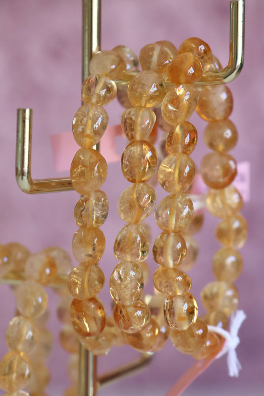 Citrine Bead Bracelet