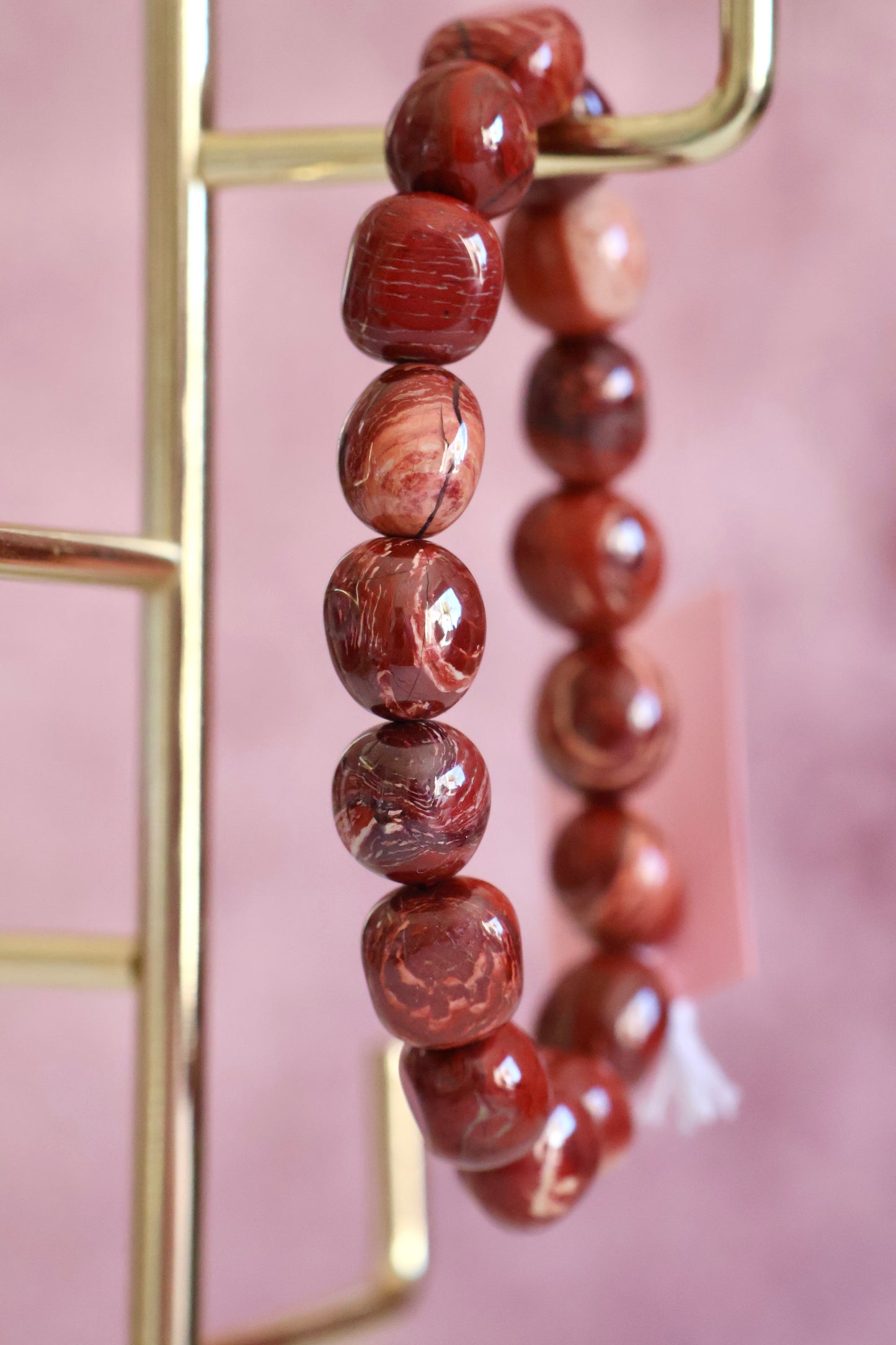 Snakeskin Jasper Bead Bracelet