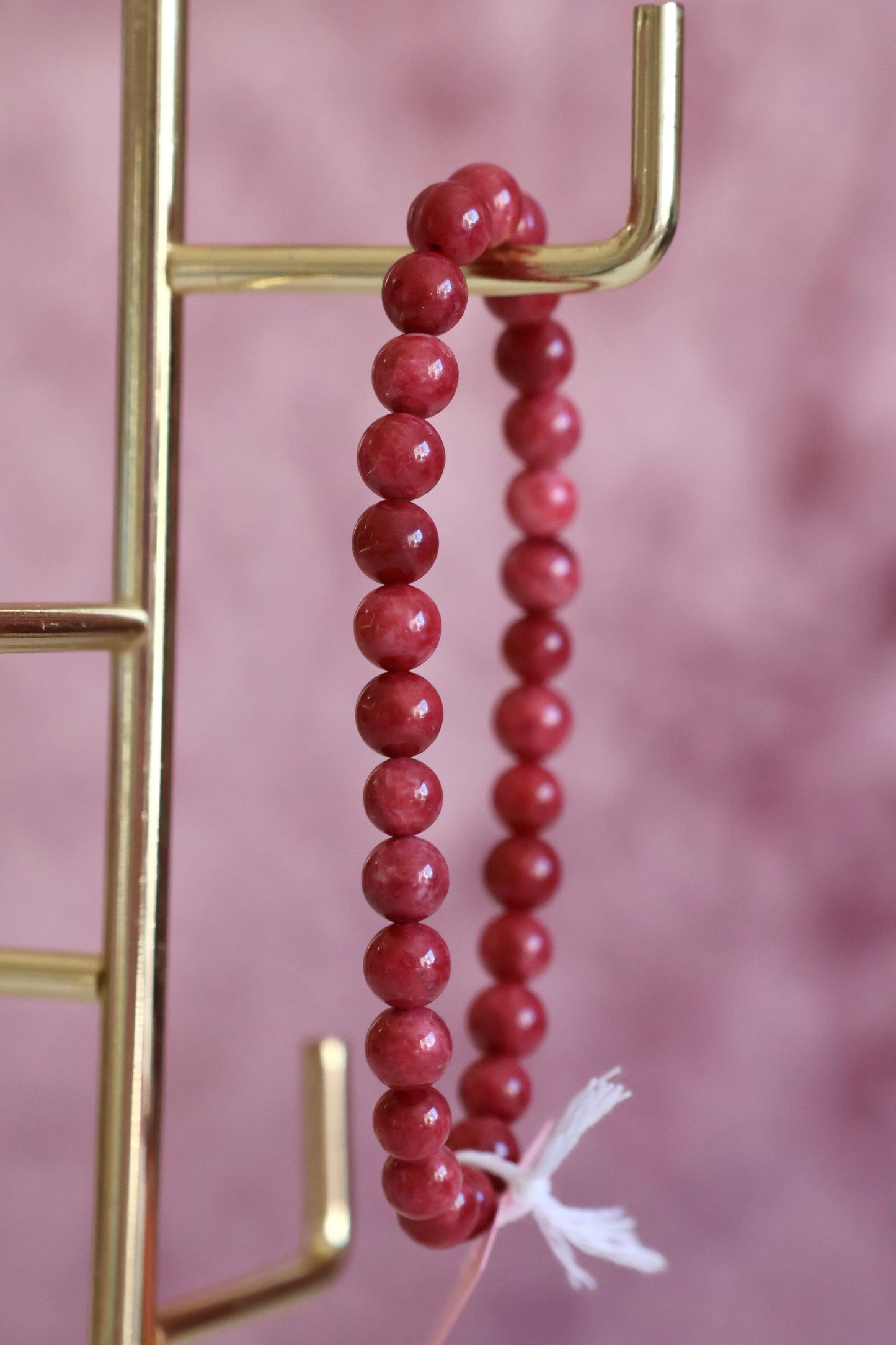 Thulite Bead Bracelet