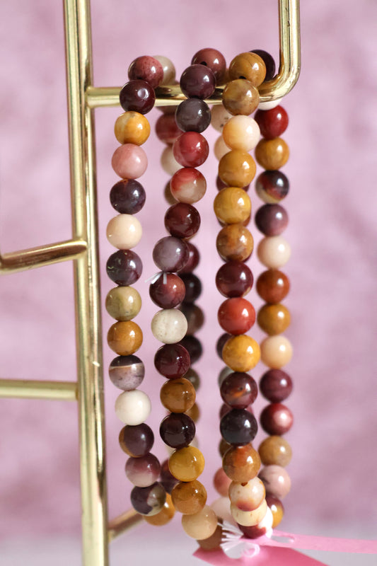 Mookaite Bead Bracelet