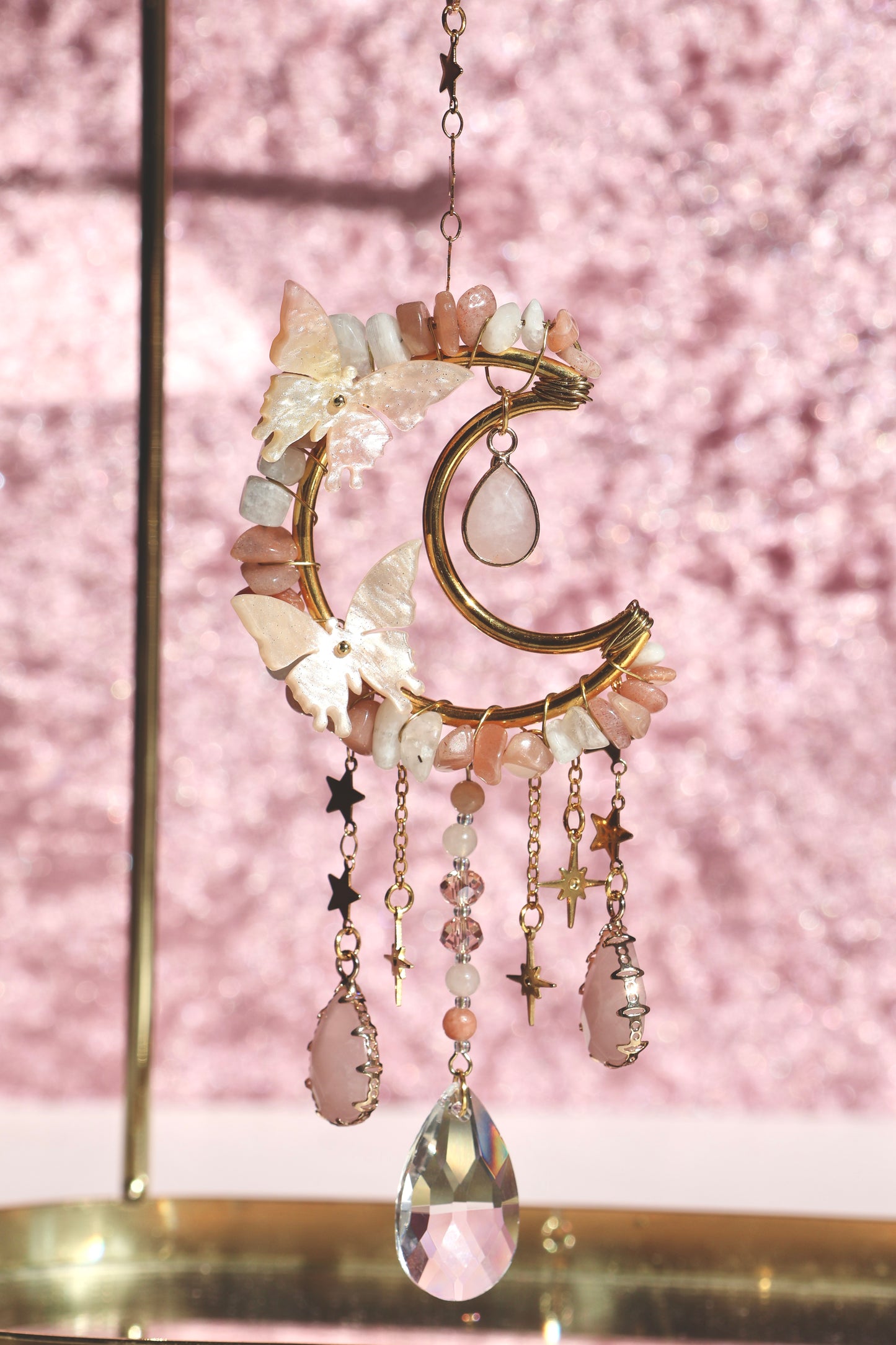 Crystal Sun Catcher - Gold - 001