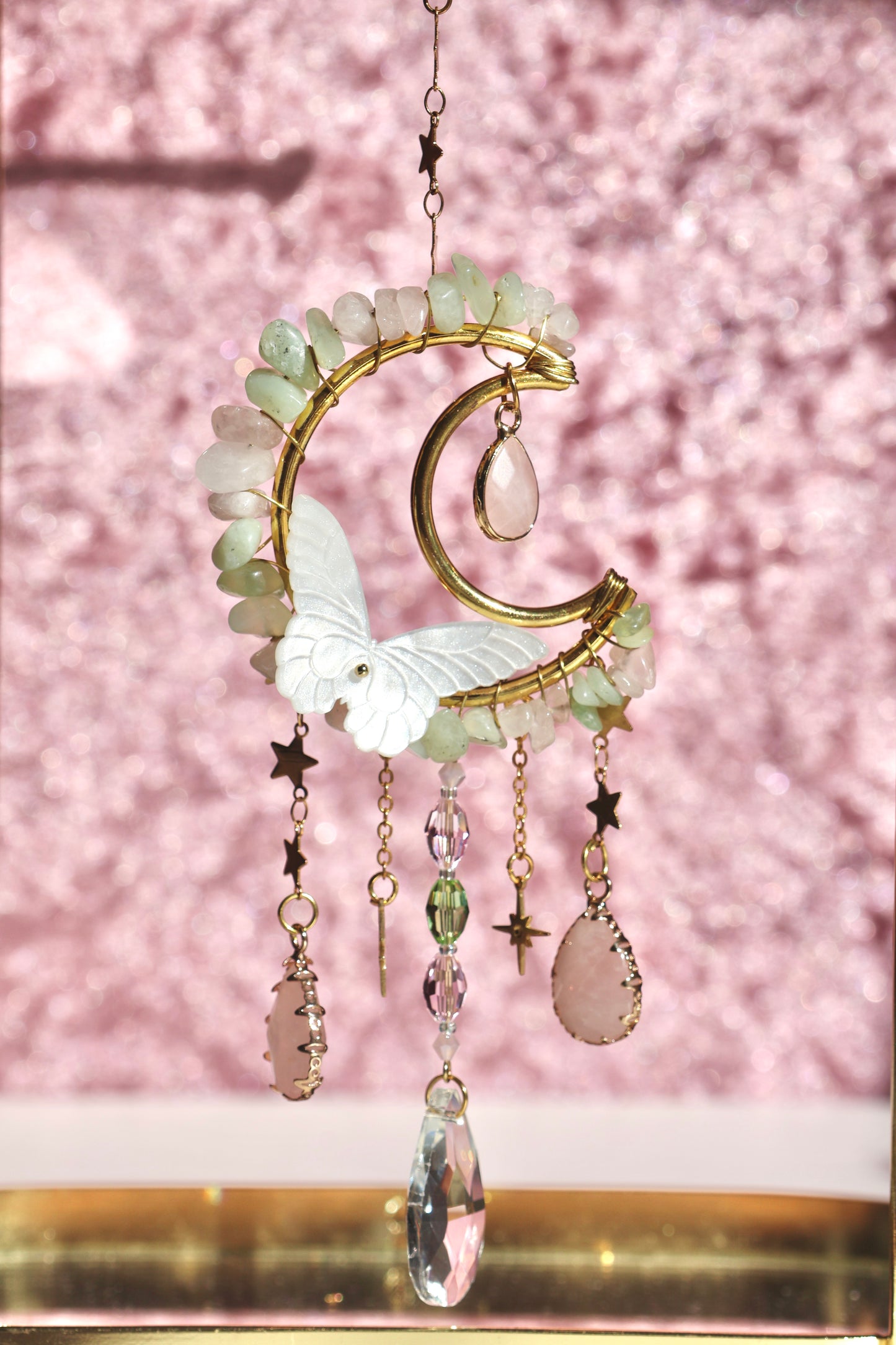 Crystal Sun Catcher - Gold - 002