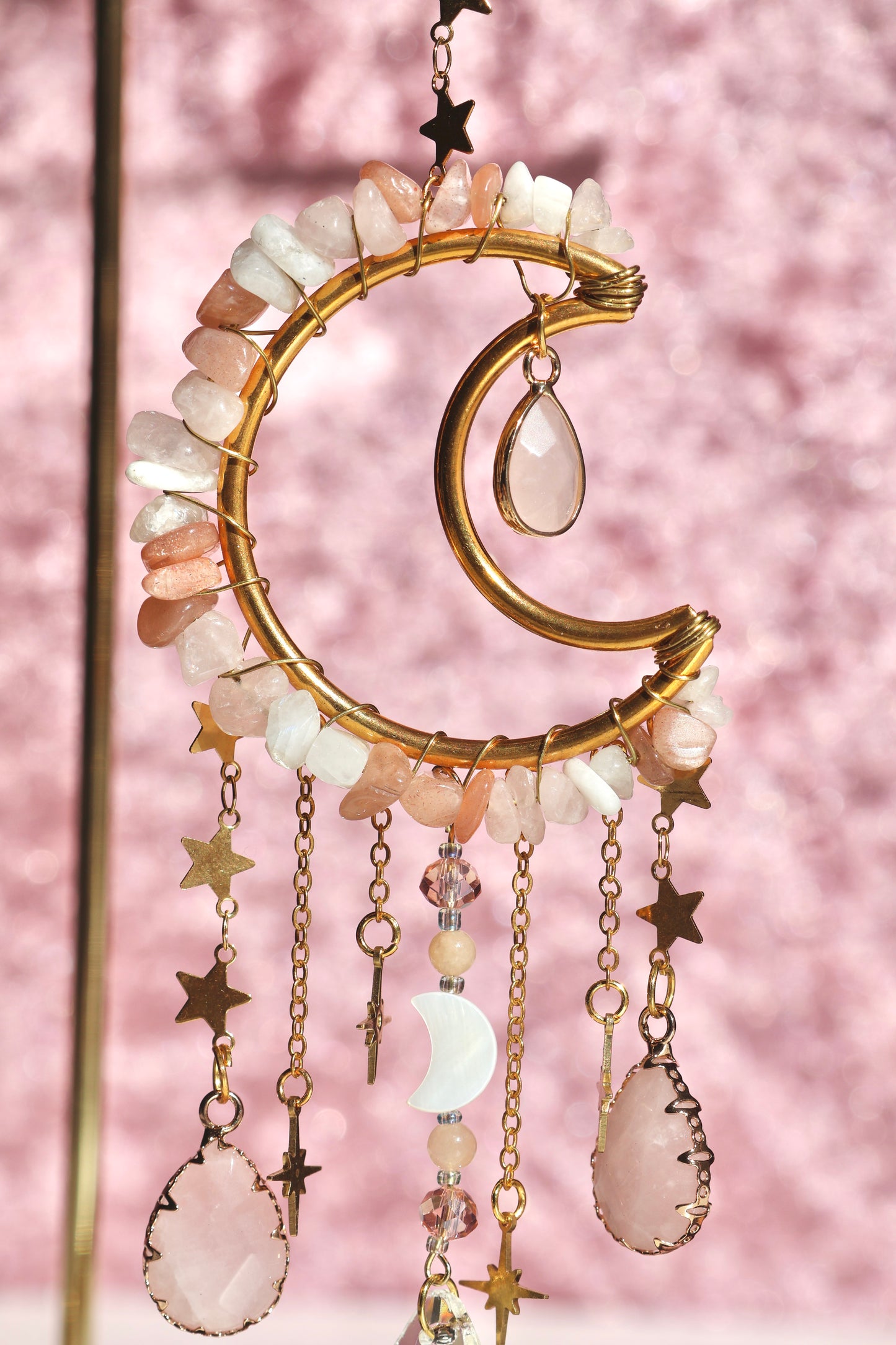Crystal Sun Catcher - Gold - 004