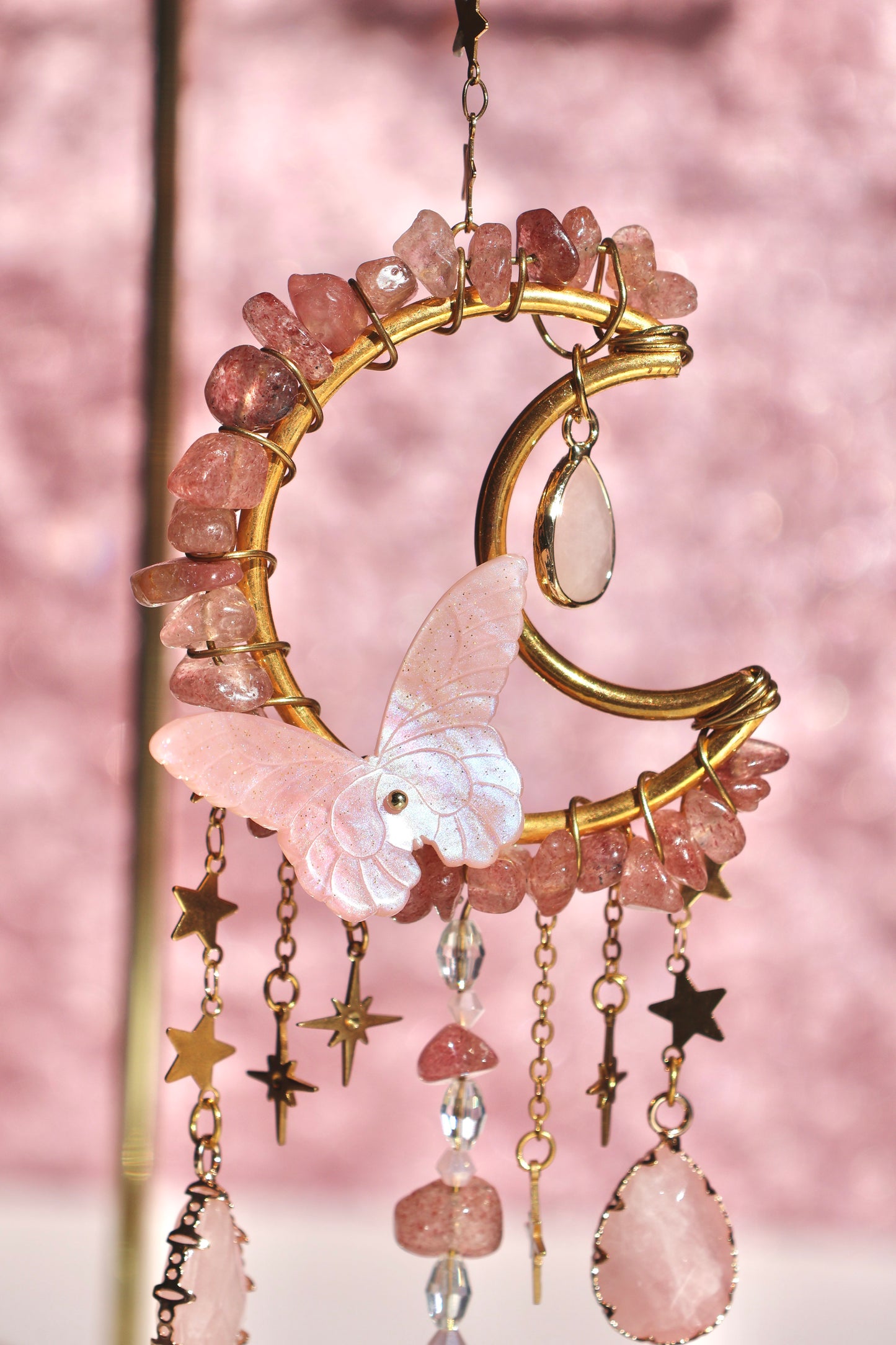 Crystal Sun Catcher - Gold - 003