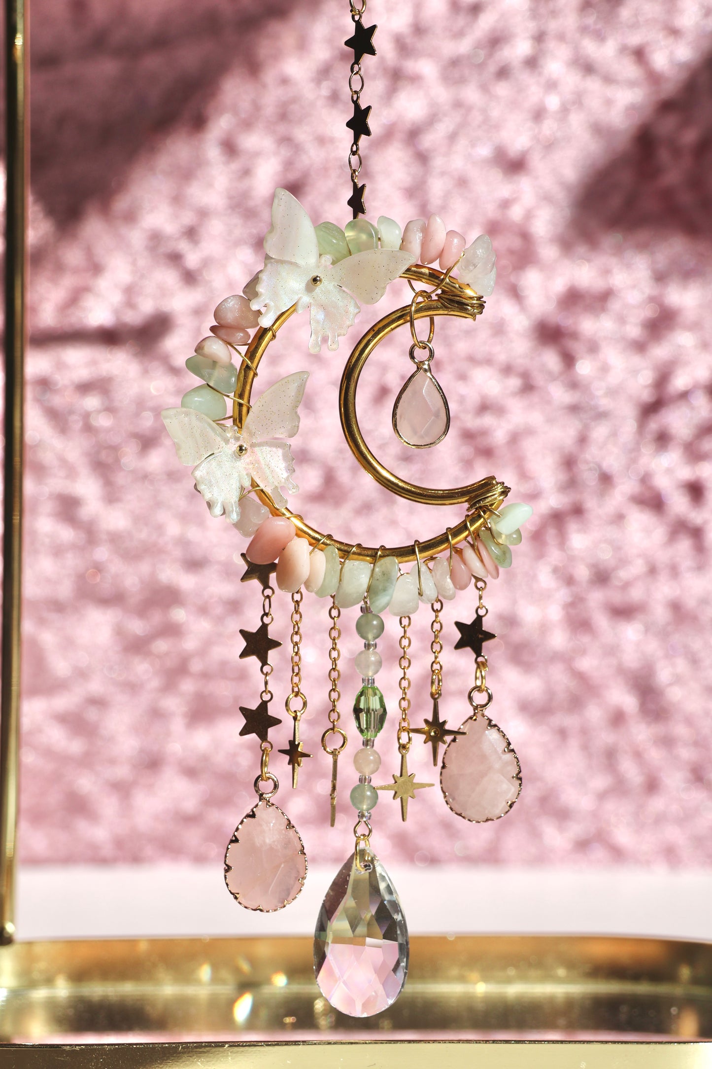 Crystal Sun Catcher - Gold - 005