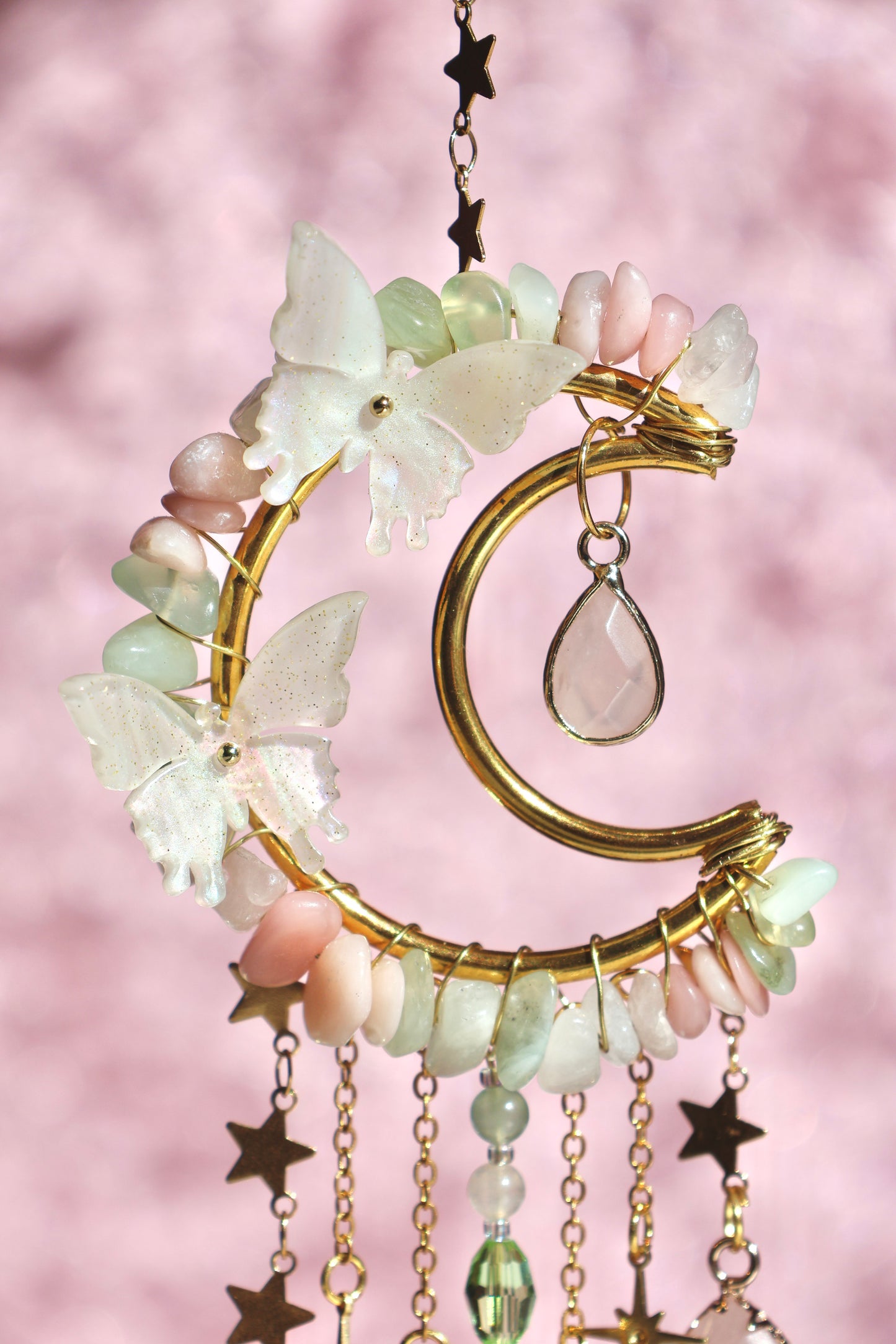 Crystal Sun Catcher - Gold - 005