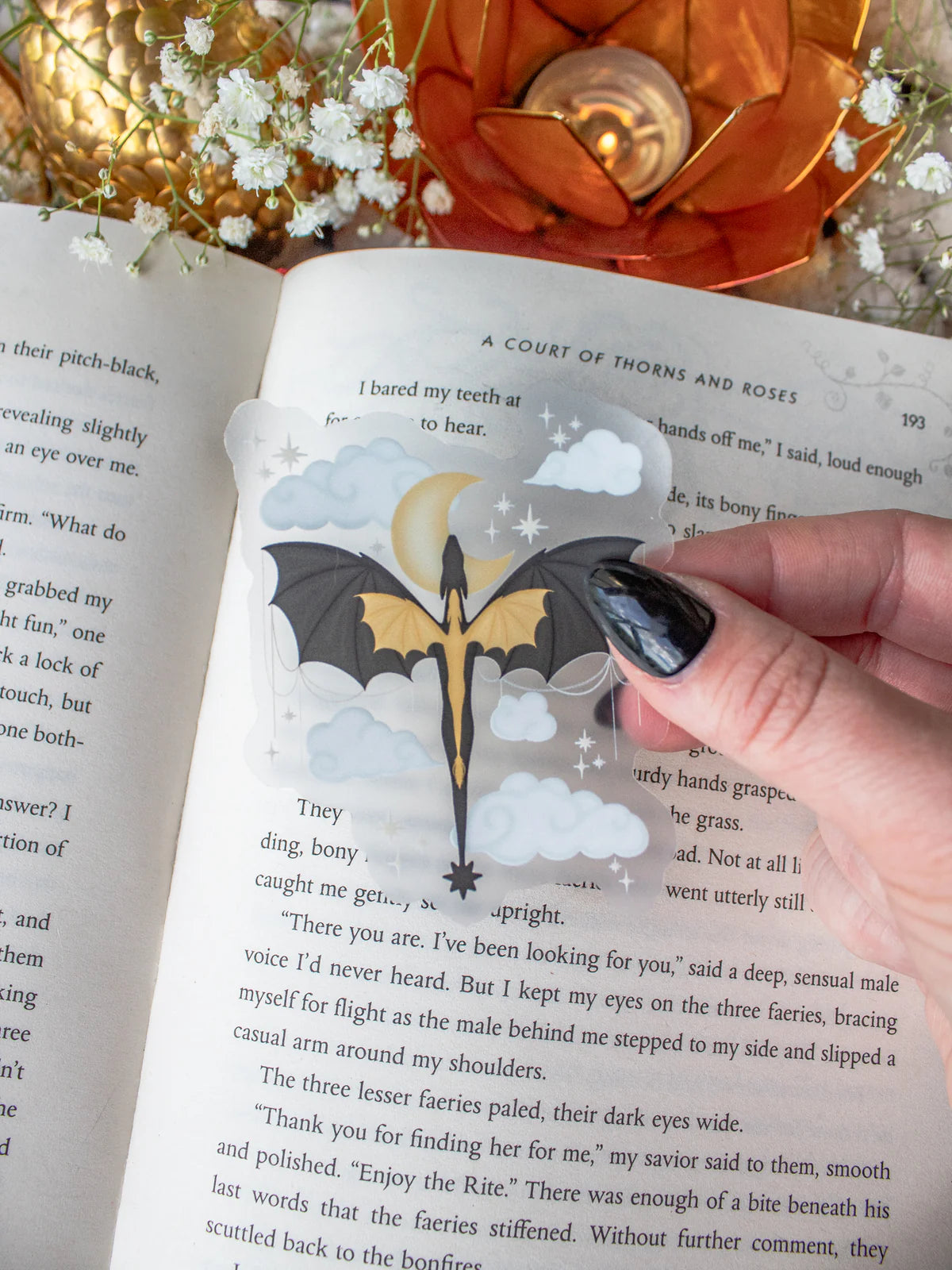 Violet's Signet Waterproof Sticker | Fourth Wing | 3”x2.5"