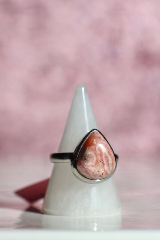 Rhodochrosite Ring - Size 8.5