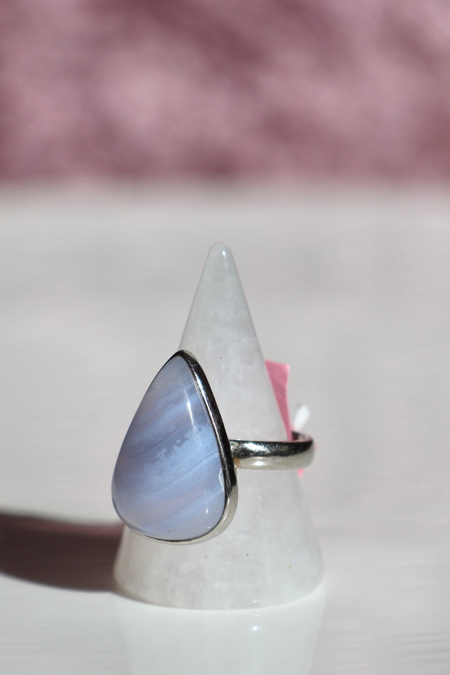 Blue Lace Agate Ring - Size 8.5