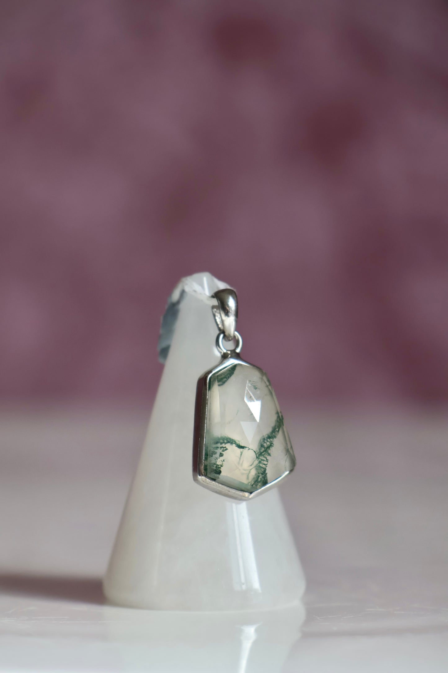 Moss Agate Pendant 002