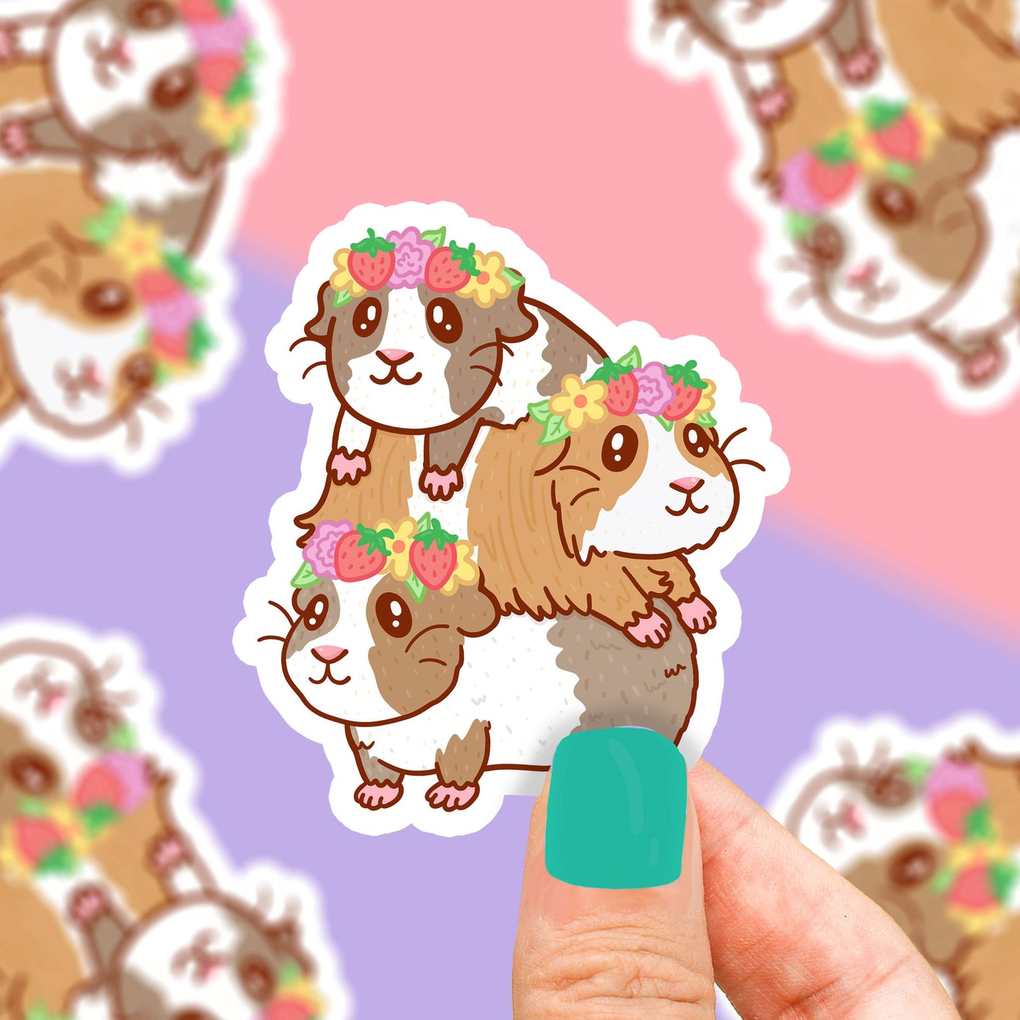 Pet Guinea Pigs Vinyl Sticker
