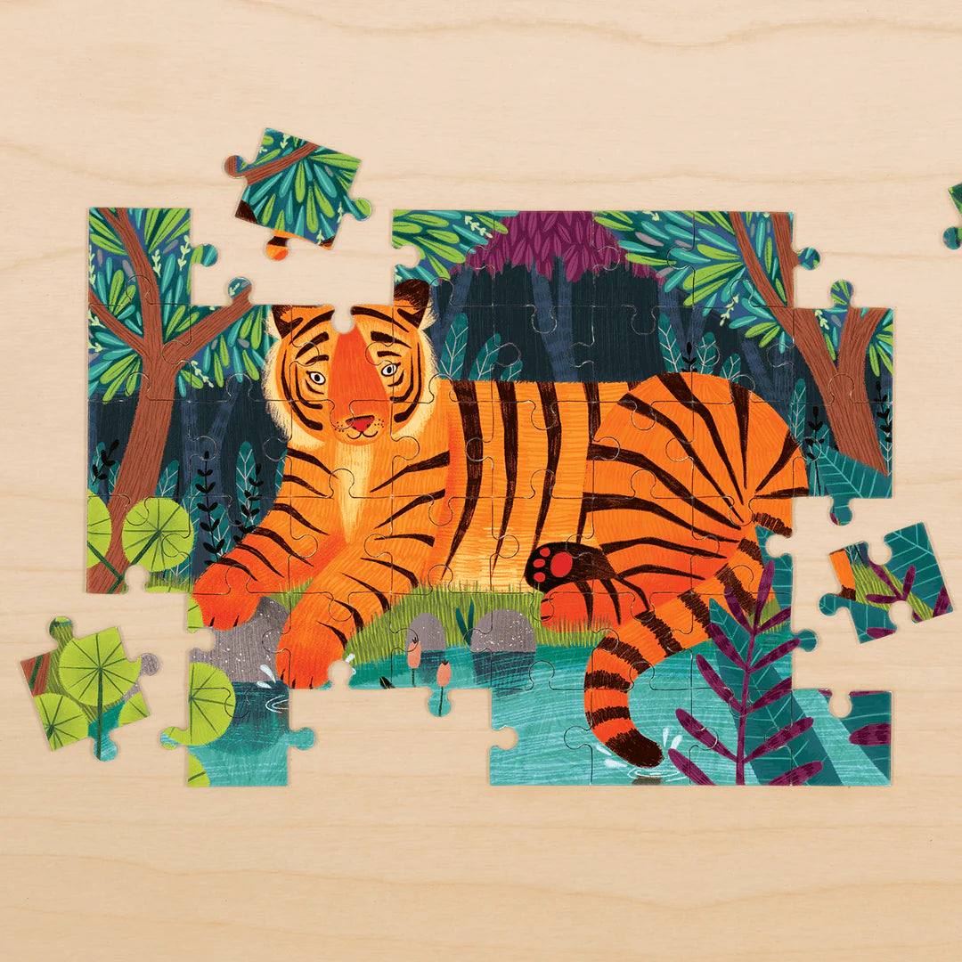 Mudpuppy 48 Pc Mini Puzzle Animal - Bengal Tiger