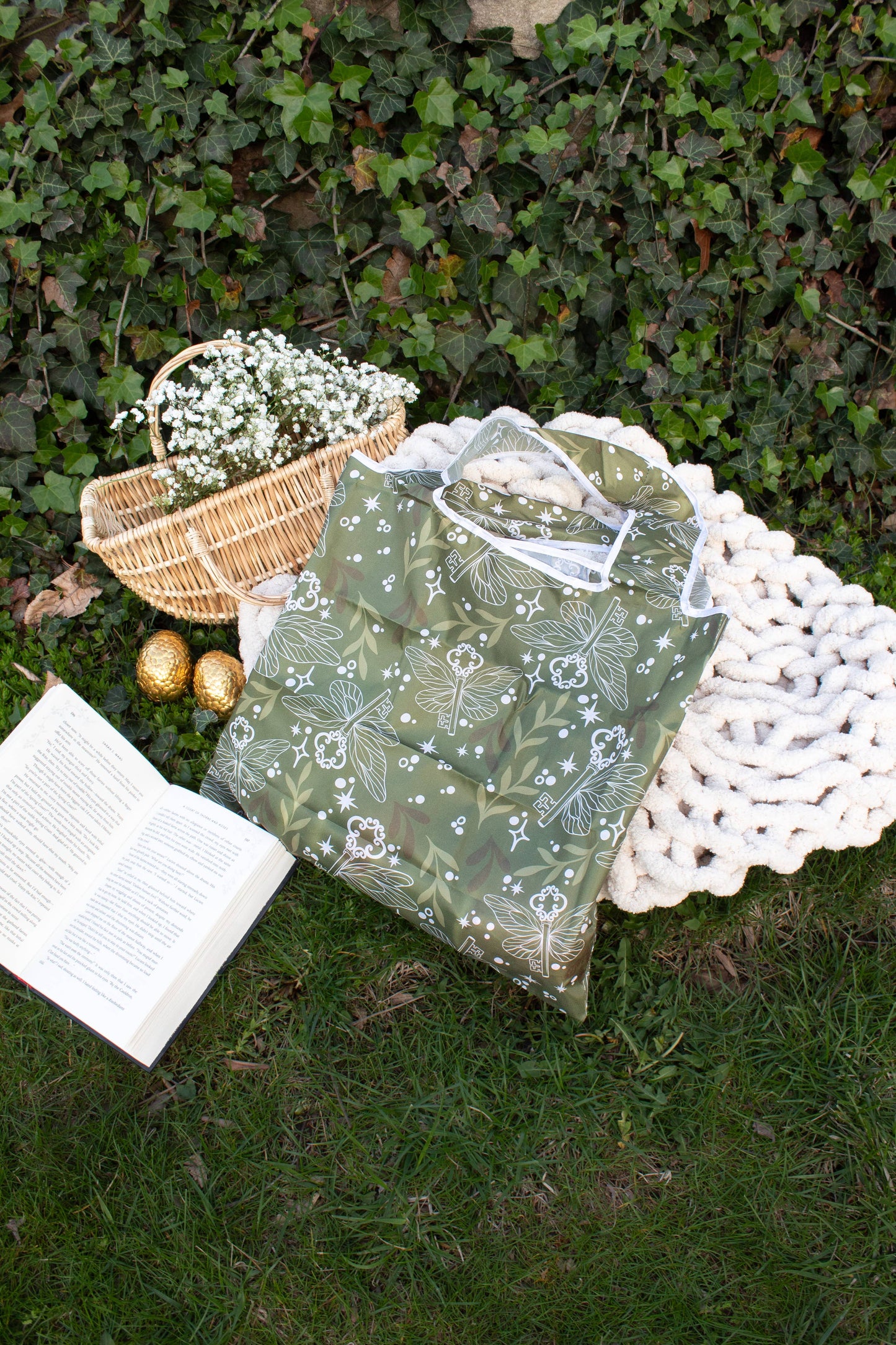 Magic Keys | Reusable Bookish Foldable Grocery Tote Bag