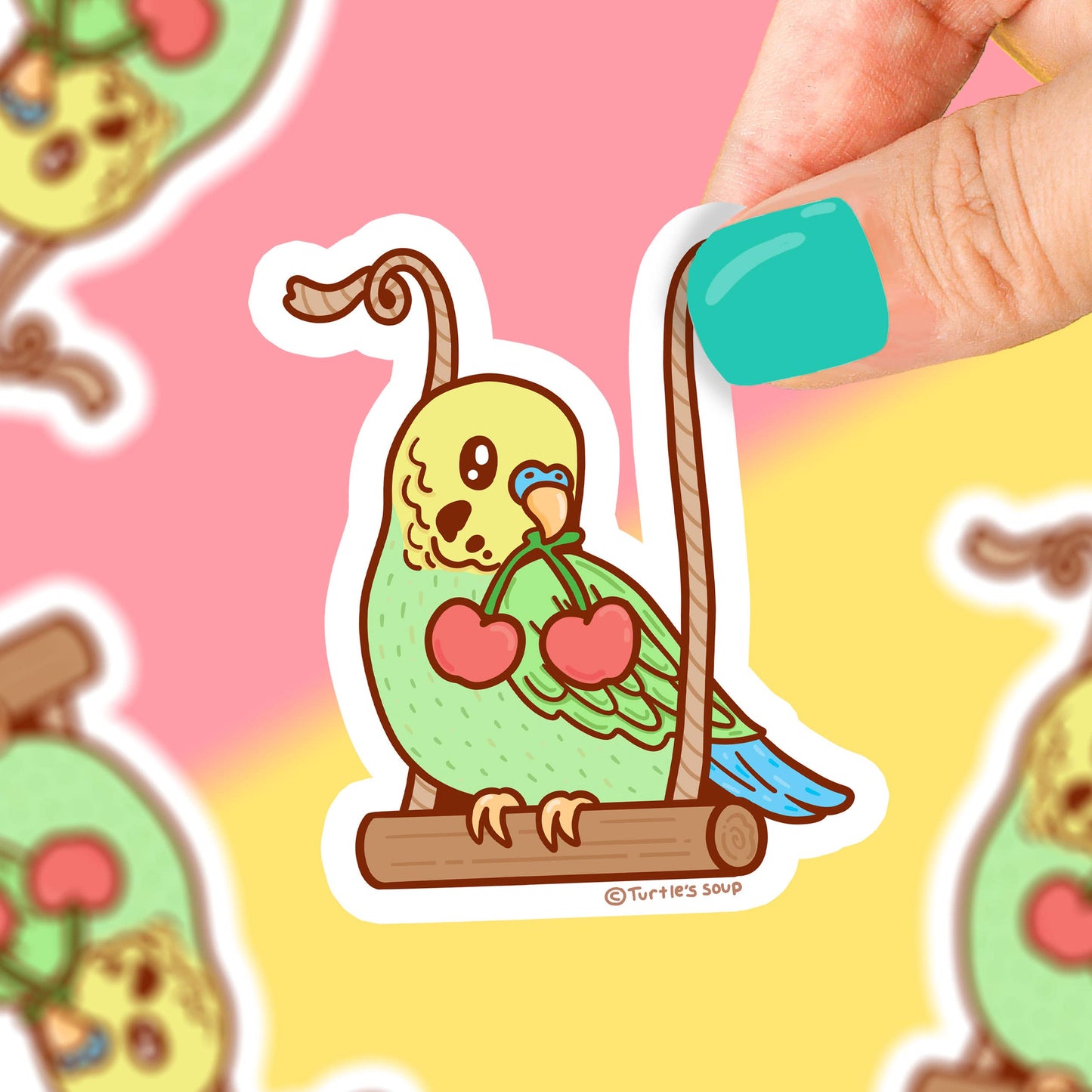Pet Parakeet Budgie Vinyl Sticker