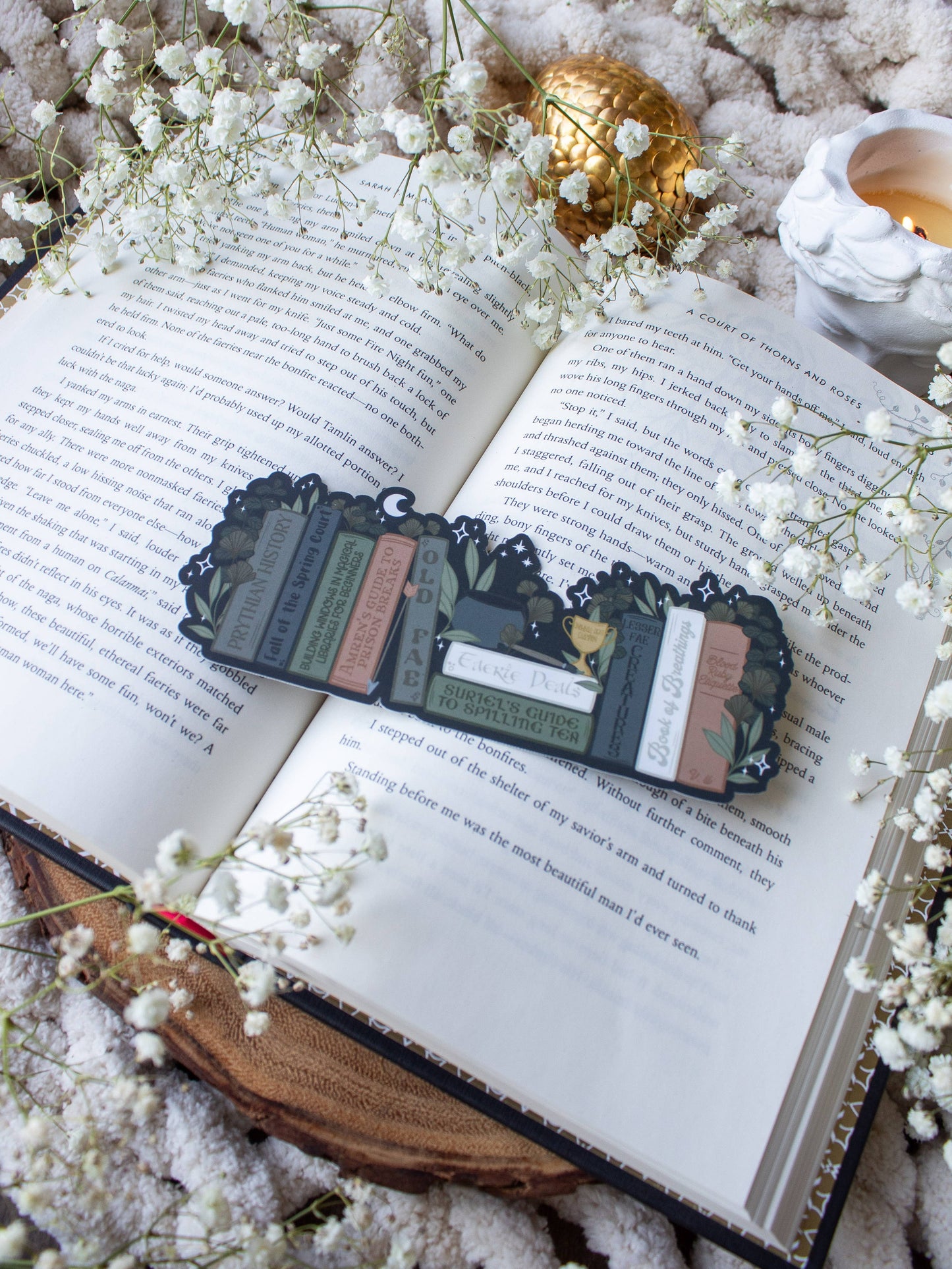 Feyre's Bookshelf Bookmark | ACOTAR: Feyre's Bookshelf