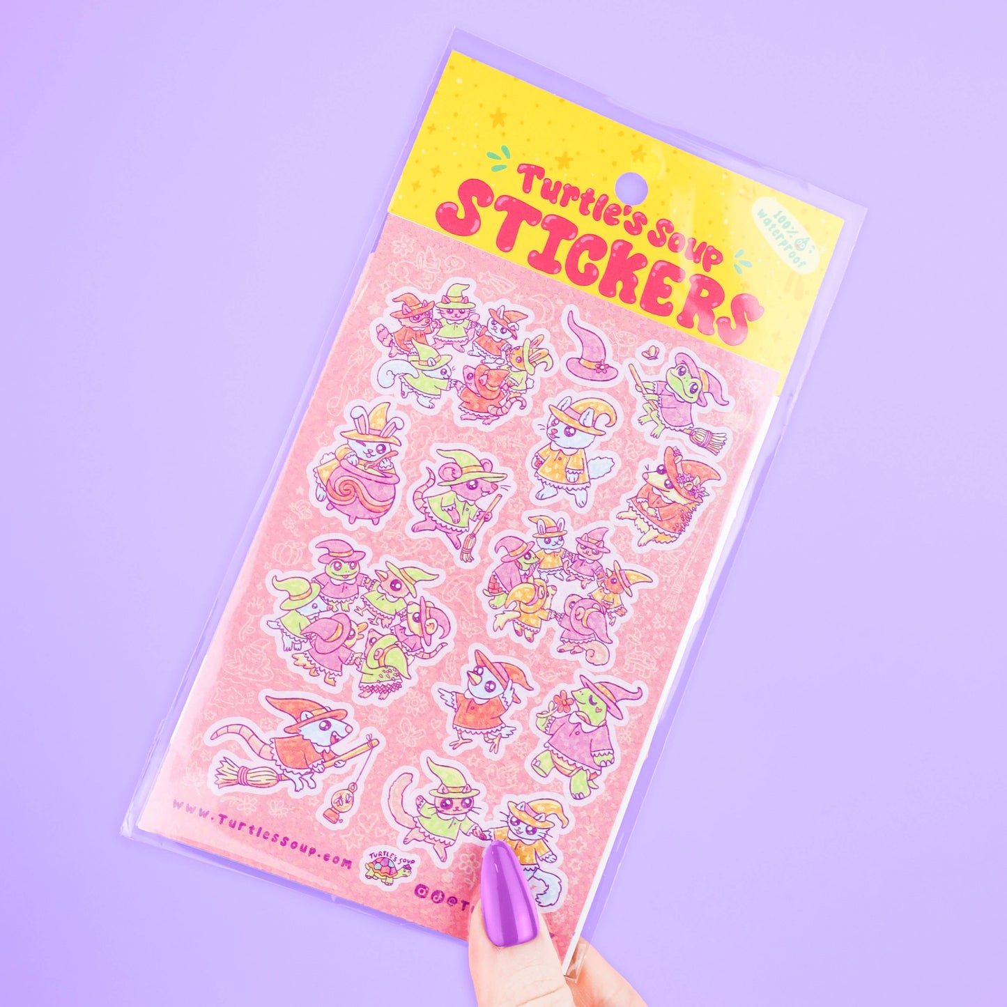 Witchy Critter Coven Vinyl Sticker Sheet