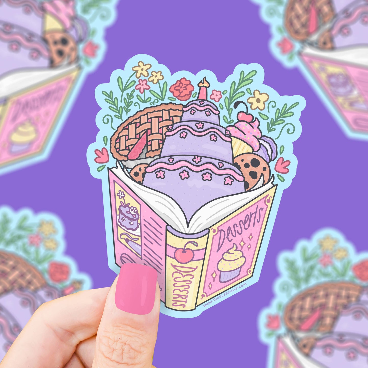 Desserts Cookbook Vinyl Sticker