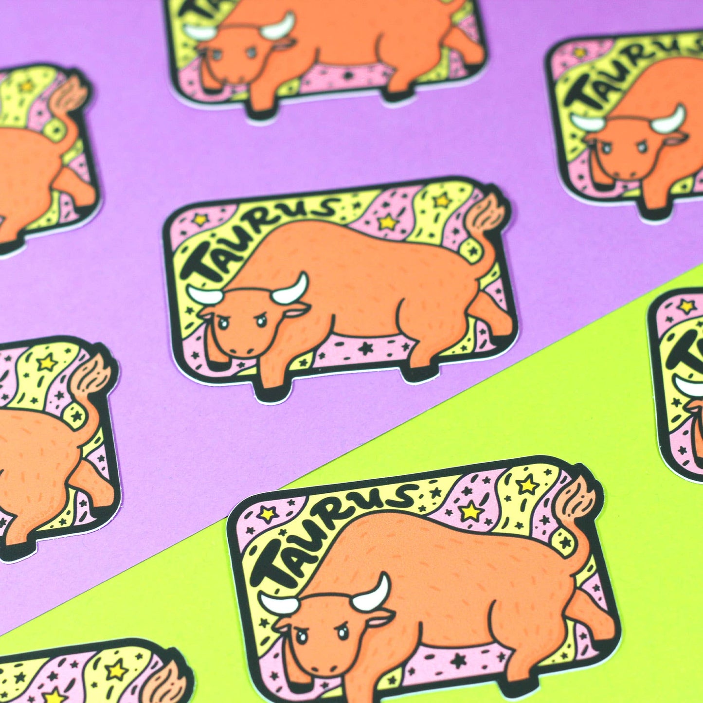 Taurus Zodiac Astrology Sign Vinyl Sticker