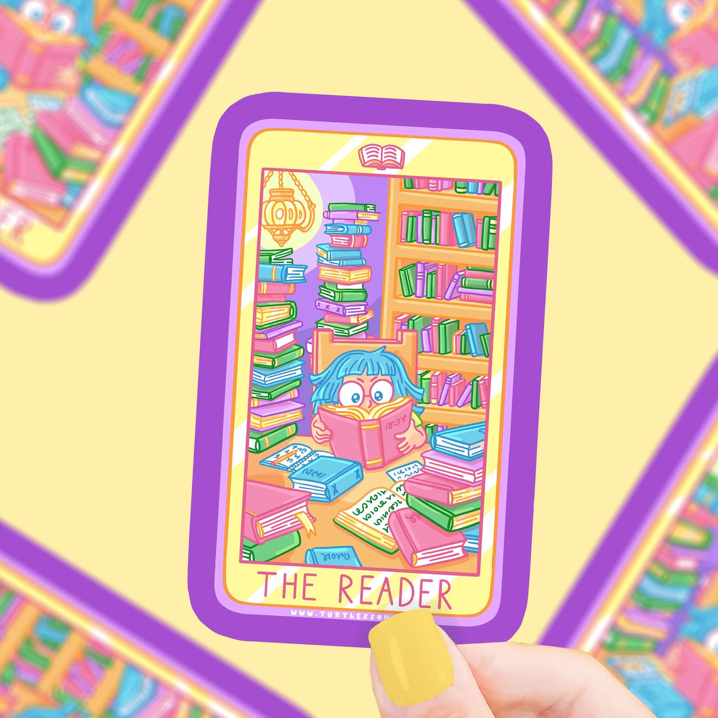 The Reader Tarot Vinyl Sticker