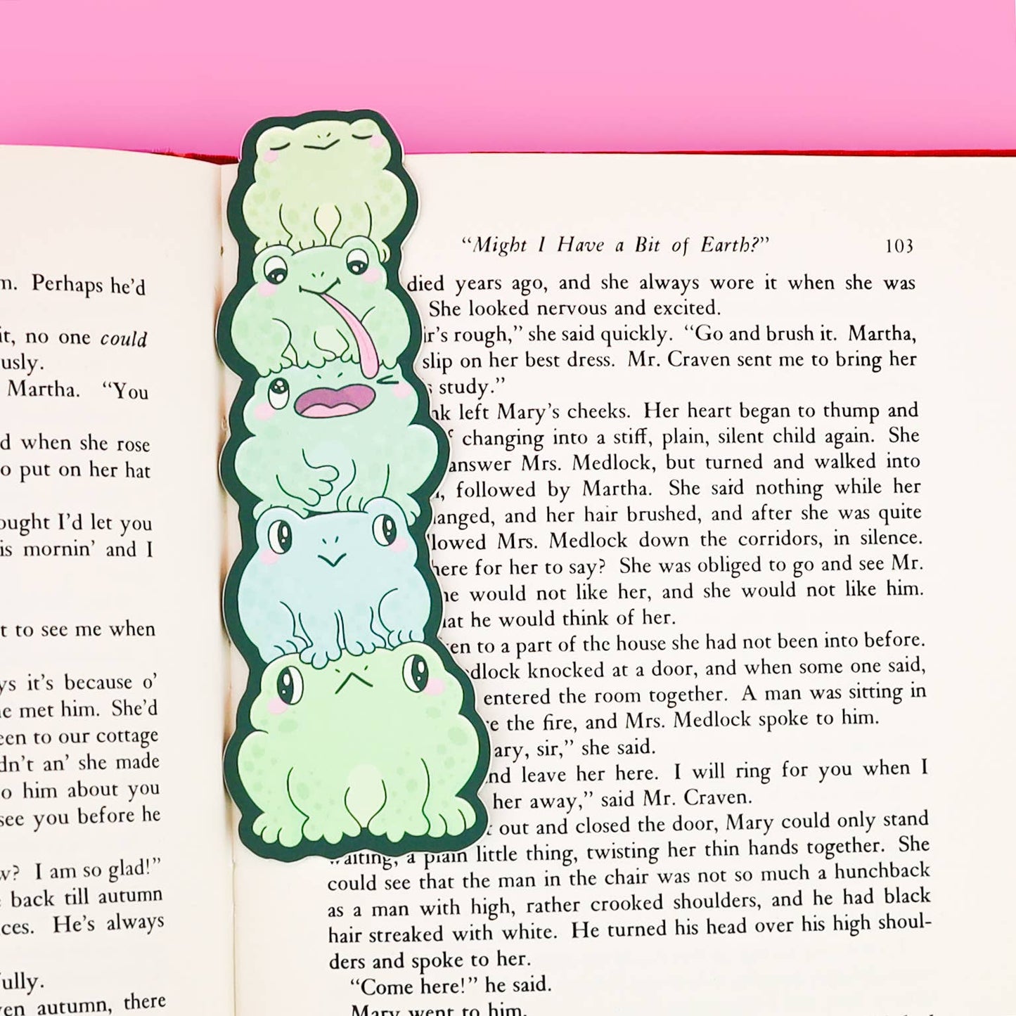 Frog Butts Long Bookmark