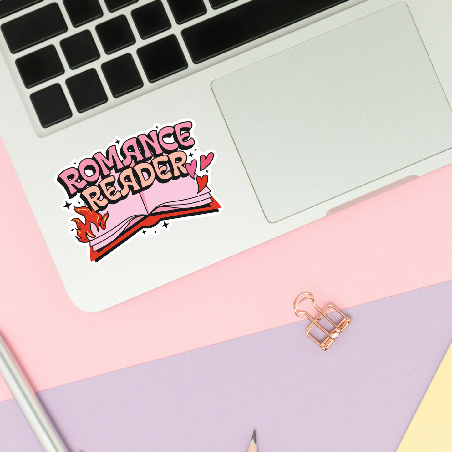 Romance Reader Stickers / Bookish Merch for Book Lover: Matte 3''
