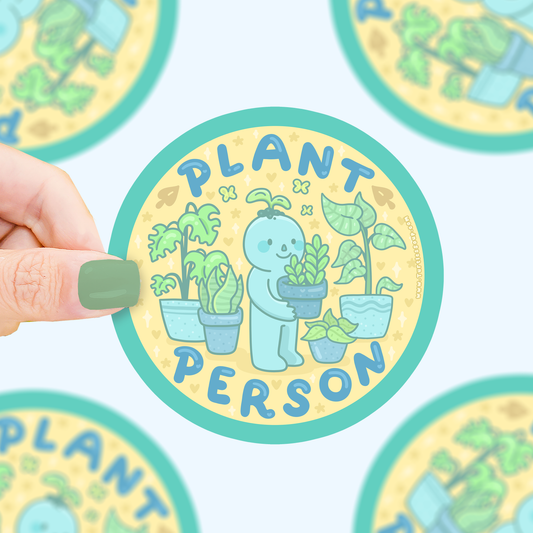 Plant Person Vinyl Sticker