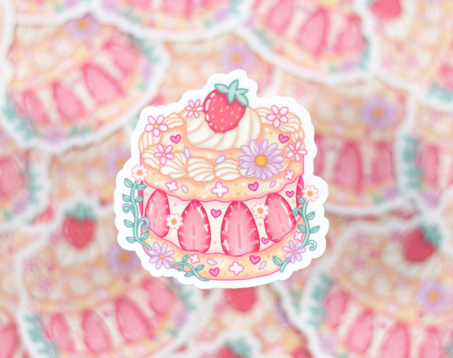 Strawberry Cake Sticker