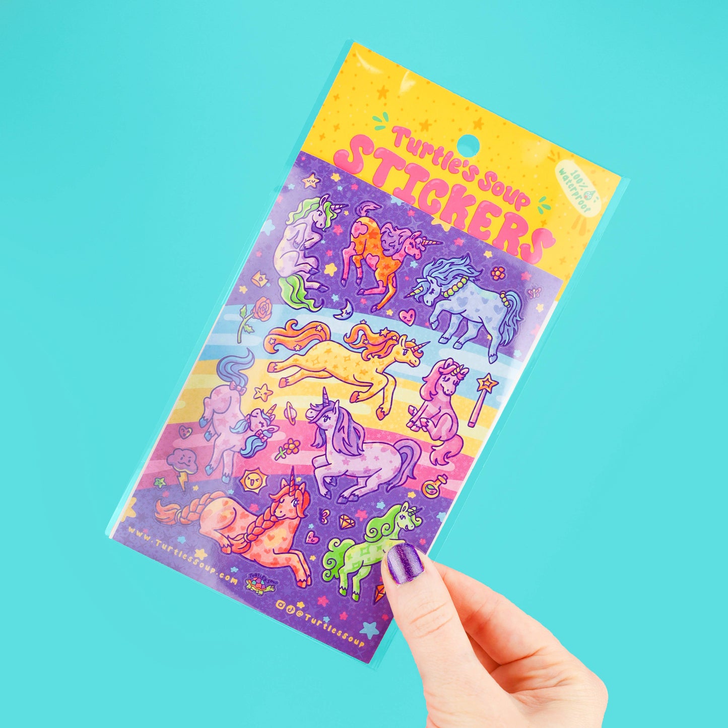 Magical Unicorns Sticker Sheet